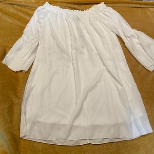 White, 3/4 sleeve dress. BRAND NEW with tags!